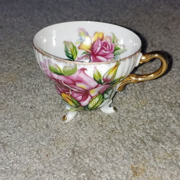 VINTAGE Norcrest Victoria Rose Fine China  tea cup - Picture 1 of 7